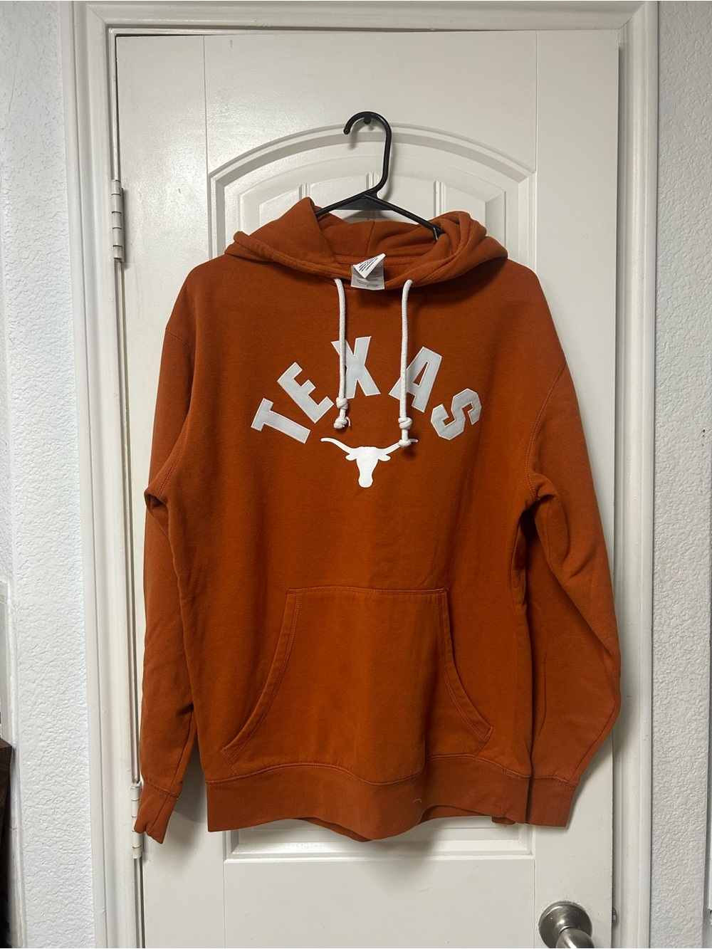 Champion Orange Texas Crewneck Hooded Sweatshirt